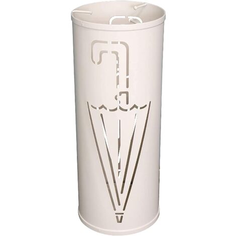 Umbrella Holder Drainer Entryway Storage Rack for Umbrella - White