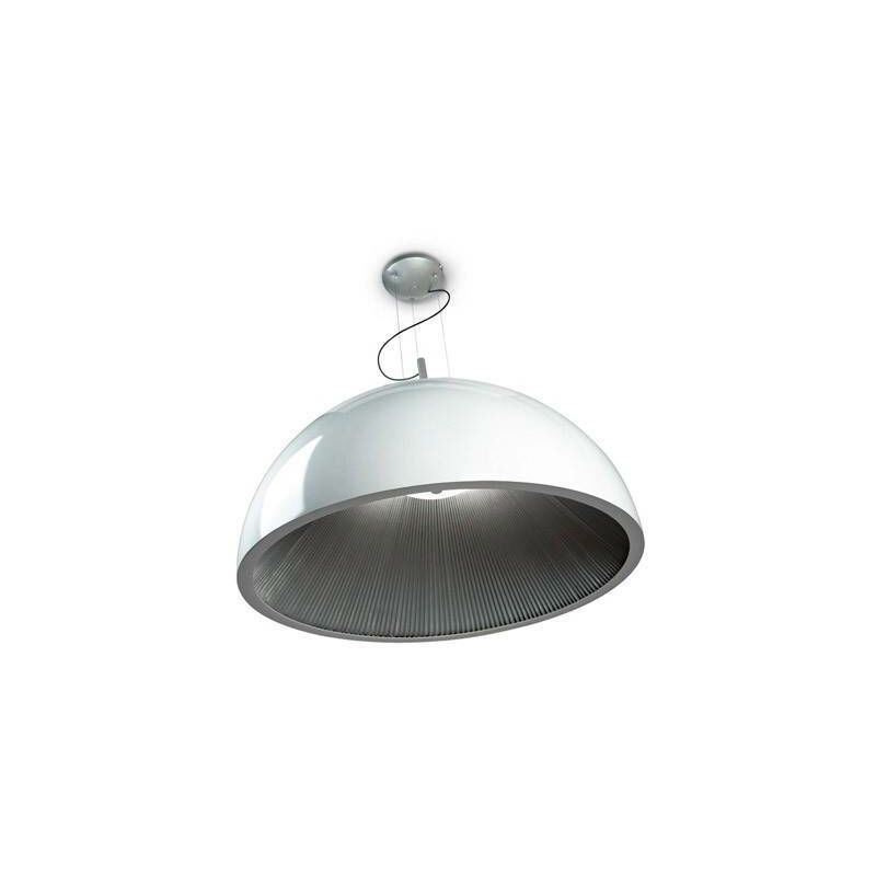Leds-C4 grok - 3 Light Small Dome Ceiling Pendant Silver, White, E14
