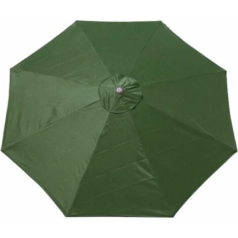 Umbrella Replacement Cover - 8 Ribs - 3m - Waterproof - Anti-ultraviolet - Replacement Fabric - Umbrella Canopy - Umbrella（dark green）