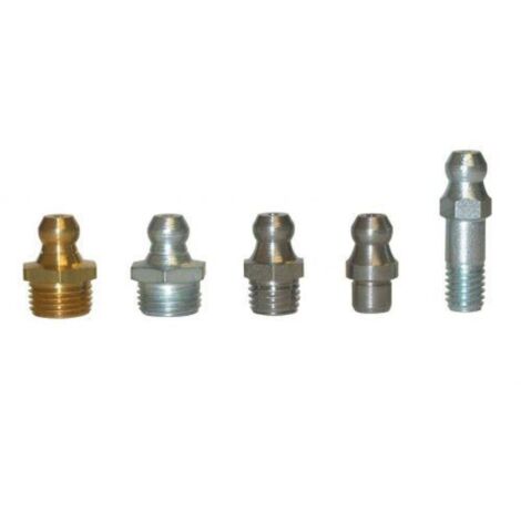 umeta-1101156-100 engrasadores hidráulicos rectos din 71412 tipo h1 (r.1/8 -28 bsp x l.15 x diametro 11 acero)