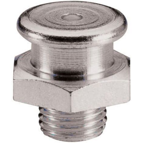 Umeta-4302262-25-25 Engrasadores rectos de cabeza plana DIN 3404 tipo M22 (R.1/4"-19 BSPP x L.21.5 x Ø22 acero)