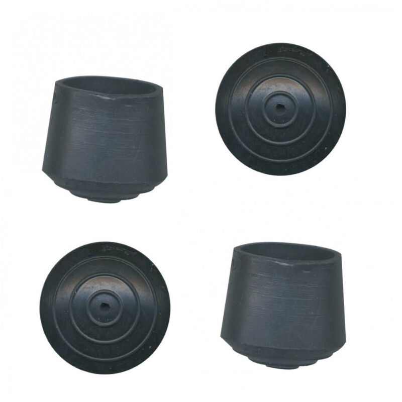 Umhüllender Gummistopper Schwarz 22 mm ø 4 Stück