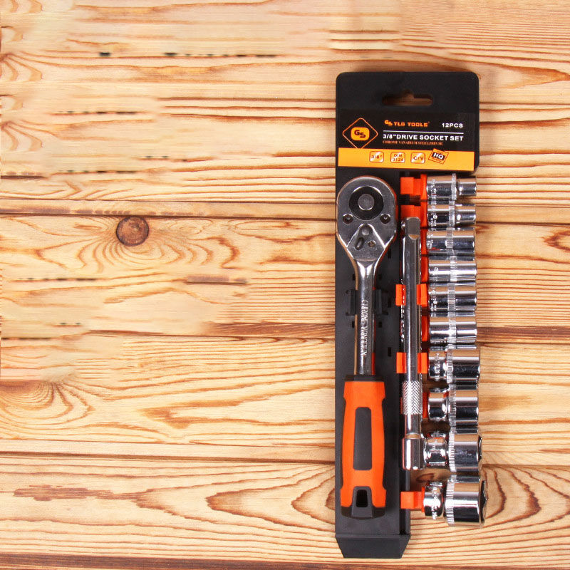 Umi 12 Piece Socket Set, 1/4'' Socket Wrench with Holder