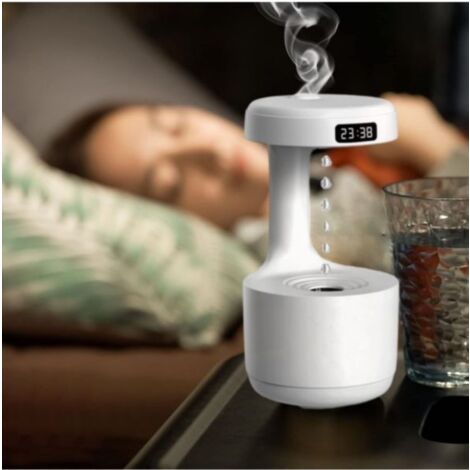 Umidificatore Ambiente 5W Contenitore Acqua 600ml Display A Led LZ599 Usb