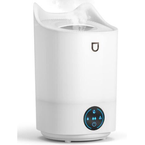 Umidificatore per camera da letto, 4 litri, umidificatore aromatico con 4 modalità di nebulizzazione, fino a 48 ore di autonomia, 28 dB e senza BPA, ideale per camera da letto, ufficio e viaggi.