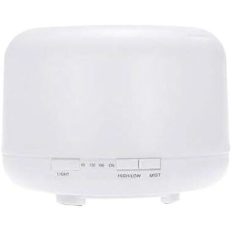 Umidificatore vaporizzatore di oli essenziali a ultrasuoni premium da 500 ml, diffusore di oli essenziali senza acqua, spegnimento automatico e luci LED a 7 colori