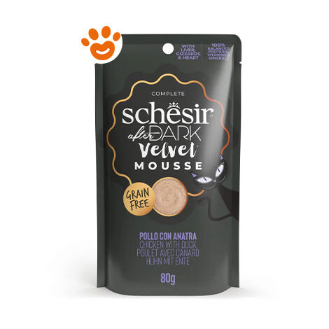 Umido Gatto - Schesir Busta 80gr After Dark Pollo e Anatra