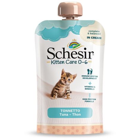 Umido Gatto - Schesir Cream 150 gr Kitten 0-6 Tonno