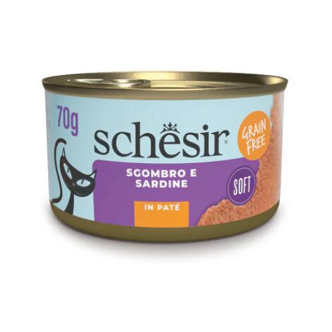 Umido Gatto - Schesir Grain Free Patè Sardine e Sgombro 70 gr
