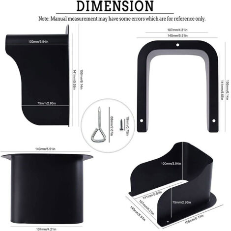 Umnuou – Couvercle métallique étanche pour caméra vidéo – Protection contre intempéries – Métal laminé à froid – Installation facile avec vis incluses