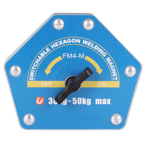 Umschaltbarer, sechseckiger Magnetschweißortungsgerät - Starke Saugkraft in verschiedenen Winkeln (30-50 kg) - FM4 M