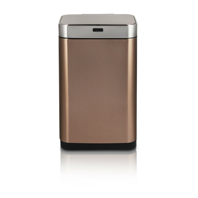 

UMUZI CLEANING Cubo de cocina doble 75 L dorado, cubo doble antiolor, cubos dobles con Sensor Reciclaje y basura
