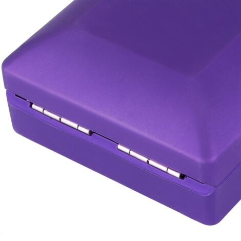 Umweltfreundliche LED-Schmuckgeschenkbox [2er-Set] – Präsentationsbox für Anhänger und Ringe (6,2 x 5,9 x 5 cm & 8,8 x 6,8 x 3,5 cm) – Ideal für Hochzeit und Verlobung – Lila