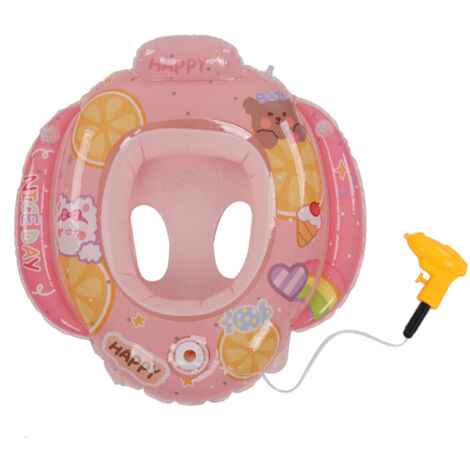 Umweltfreundlicher und sicherer PVC-Schwimmring für Kinder von 1 bis 5 Jahren, rosa