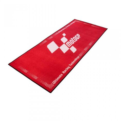Umweltmatte biketek garage mat motogp rot weiß für Motorrad neu