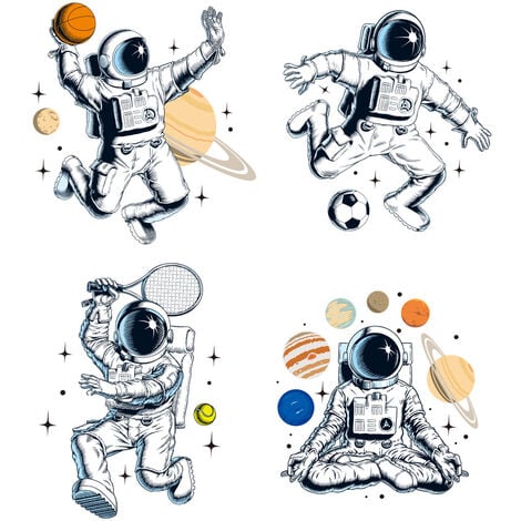 Autocollant mural de fusée habitée, stickers d'astronaute, pour chambre de  bébé, amovible, mignon, cadeau Unique, wt2800 - AliExpress