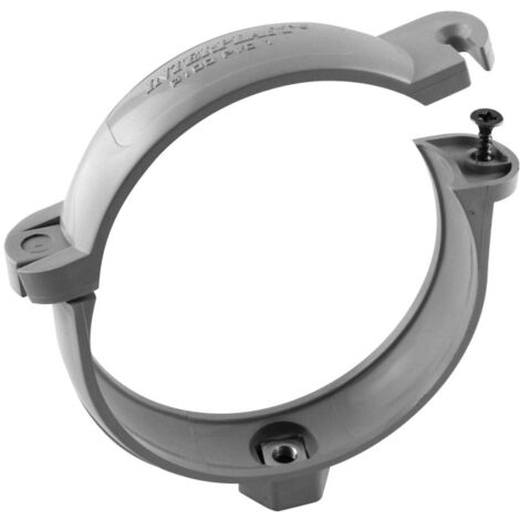 un collier de fixation gouttière ø 100 mm couleur gris - jardiboutique