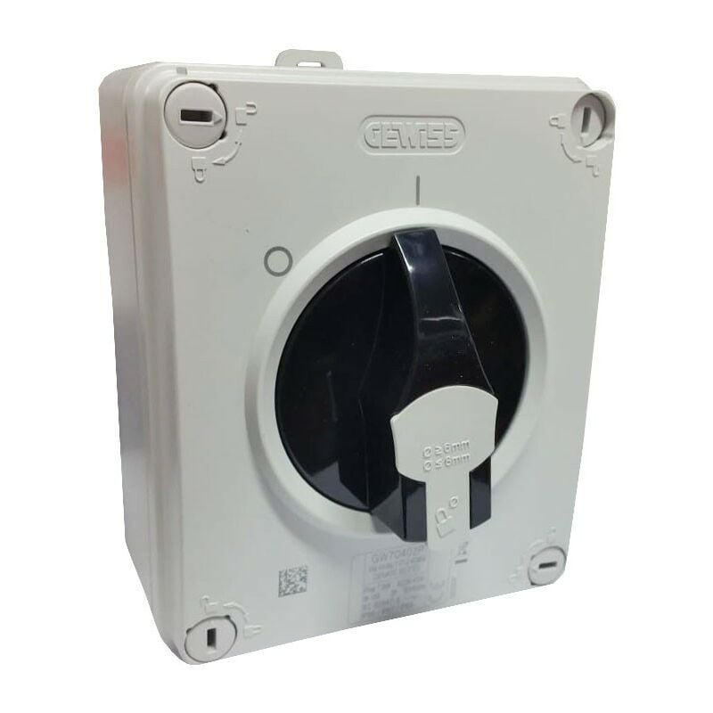 Gewiss - Interrupteur rotatif hp 3X16A mural IP65 GW70402P