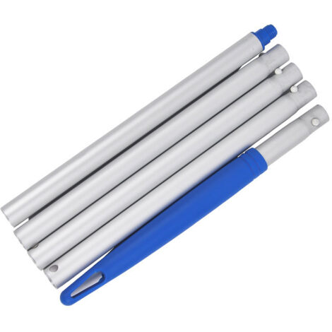 Un ensemble d'accessoires de rechange pour perches télescopiques de piscine, clips à 5 sections, robustes.