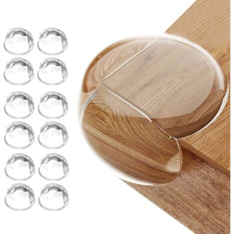 Un Ensemble de 12 plaquettes dans les coins de protection des meubles, des enfants, sans PVC, transparent