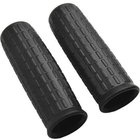 Un ensemble de 2 poignées de chariot en caoutchouc, faciles à installer, poignées de chariot antidérapantes, poignées de rechange noires (122 x 32 mm).
