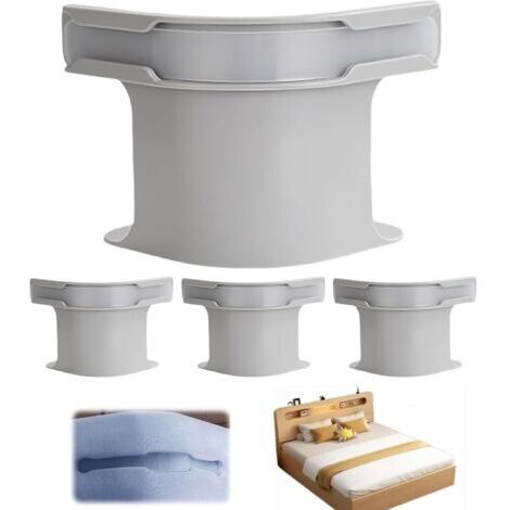 Un ensemble de 4 attaches de draps avec sangles de verrouillage, clips antidérapants robustes et détachables, convenant à toutes les tailles de lit (blanc).