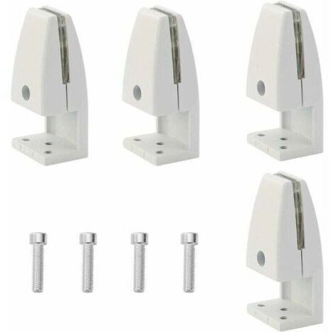 Un ensemble de 4 clips de séparation de bureau, clips en alliage d'aluminium résistants aux éclaboussures, clips de confidentialité pour salle de classe (5-20 mm).