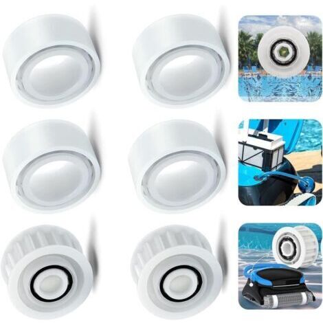 Un ensemble de 6 rouleaux de guidage de rechange (modèle 3884997-R6) pour les nettoyeurs de piscine Dolphin M400, M500, Deluxe 4 et Deluxe 5.