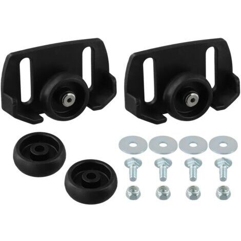Un ensemble de deux bottes à neige avec roues, adaptées aux souffleuses à neige à deux étages, conçues pour des entraxes de boulons de 6,3 cm et 7,6 cm, compatibles avec le modèle 31AH64EG700.