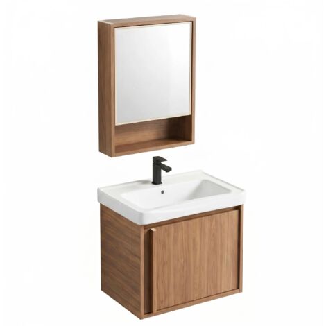 Un Ensemble De Meubles De Salle De Bains Avec Un Lavabo Rea Gama T25023 Hhl 50Cm Brown