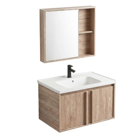Un Ensemble De Meubles De Salle De Bains Avec Un Lavabo Rea Gama T25023 Qhm 60Cm Beige