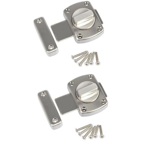 un Ensemble De Serrures De Porte 2 Pices, Serrures De Porte Antivol En Alliage De Zinc Bross Pour Portes De Salle De Bain, Portes D'armoires, Appl