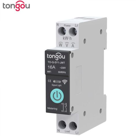Un interrupteur intelligent TUYA WiFi, contrôle à distance sans fil, contrôle mobile à distance, minuterie de comptage, maison intelligente avec mesure, Tuya, Smart Life