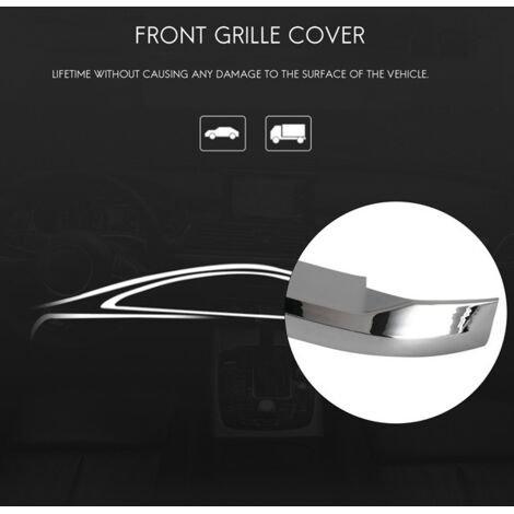 Un jeu de baguettes de calandre avant en ABS argenté, compatible avec BMW X1 F48 2016-2020