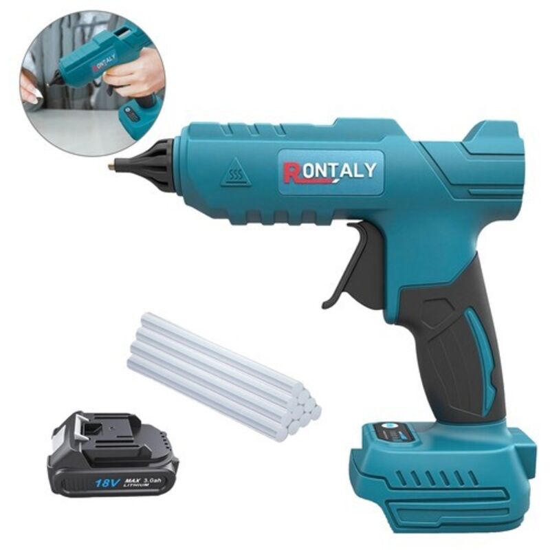 Un juego de pistolas de pegamento caliente con 10 pistolas de fusión mini y barras de pegamento de 11 mm.