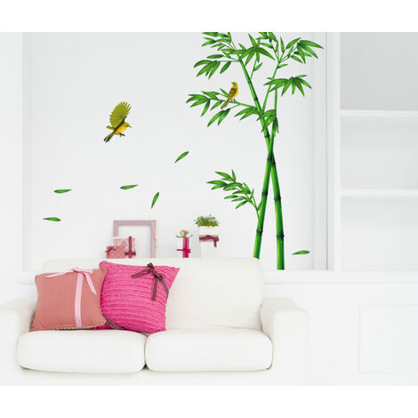 Photo arbre oiseau faux cadre photo sticker mural salon chambre décoration  murale autocollants auto-adhésifs en gros stickers muraux - AliExpress