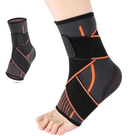 un Manchon De Cheville Ajustable Pour Les Hommes Et Les Femmes Souffrant D'entorses Ligamentaires, D'arthrite Et De Protections Sportives