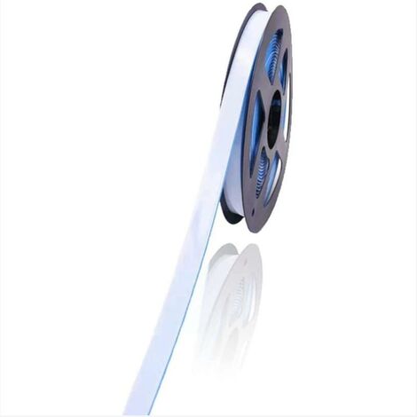 Un morceau de bande de beauté de moulure autocollante de 6 m de large et 15 mm de long, bordure de plafond, étanche, pour armoires, toilettes, comptoirs, murs, miroirs, décoration de cuisine (blanc)