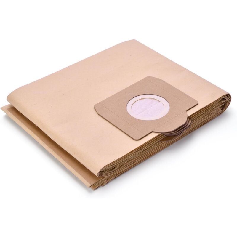 Un paquet de 10 sacs à poussière en papier, compatibles avec les alternatives d'aspirateurs eau et poussière Karcher WD3 MV3