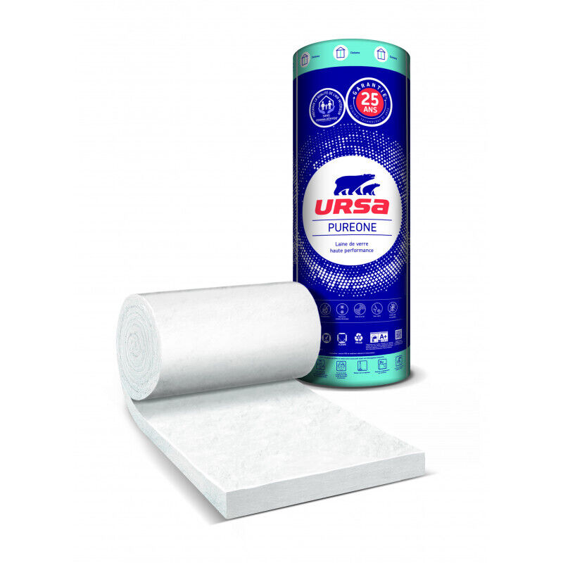 Un paquet de 2 rouleaux laine de verre PureOne 40 QN acoustique Ep