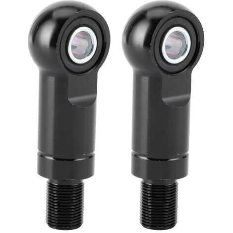 Un par de adaptadores para amortiguadores de aire con orificio de 10 mm, que aumentan la altura del amortiguador, adecuados para motocicletas todoterreno ATV (Tipo B negro 95 mm/3,7 pulgadas).