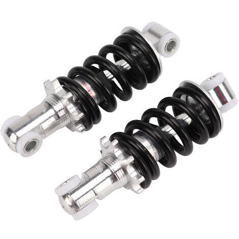 Un par de amortiguadores ajustables de 125 mm/4,9 pulgadas con una capacidad de carga de 400 lb, adecuados para motocicletas ATV super mini de 47 cc y 49 cc.