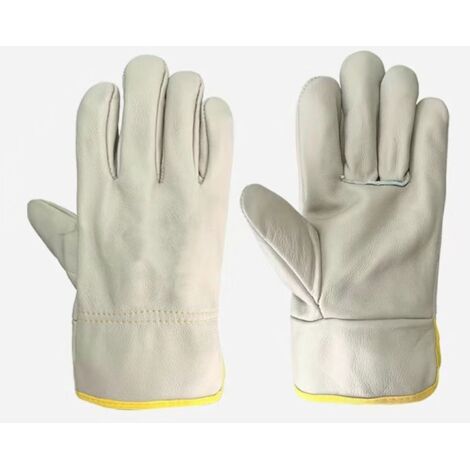 Un par de guantes resistentes a altas temperaturas, al calor, flexibles y a la abrasión.