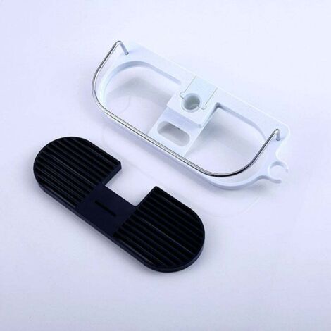 Un porte-barres de douche sans perçage - support de rangement pour salle de bain, adapté au shampoing, etc., convient aux barres de douche de 19 mm à 25 mm.