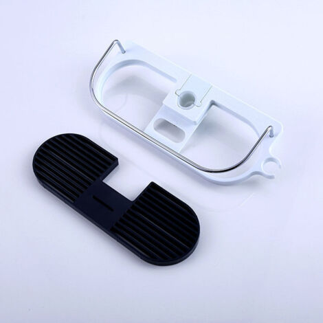 Un porte-barres de douche sans perçage - support de rangement pour salle de bain, adapté au shampoing, etc., convient aux barres de douche de 19 mm à 25 mm.