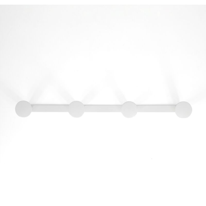 Inda - Quadruple Porte-manteau One blanc mat