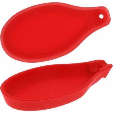 Un set di 2 cannucce in silicone rosso resistenti al calore