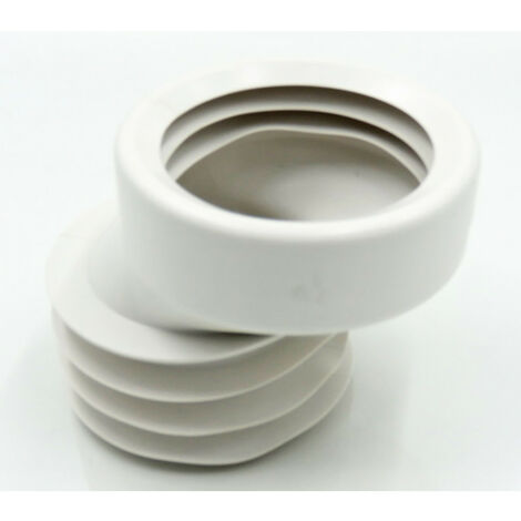 Un tubo para WC, adaptación descentrada de 35 mm ø100 mm.