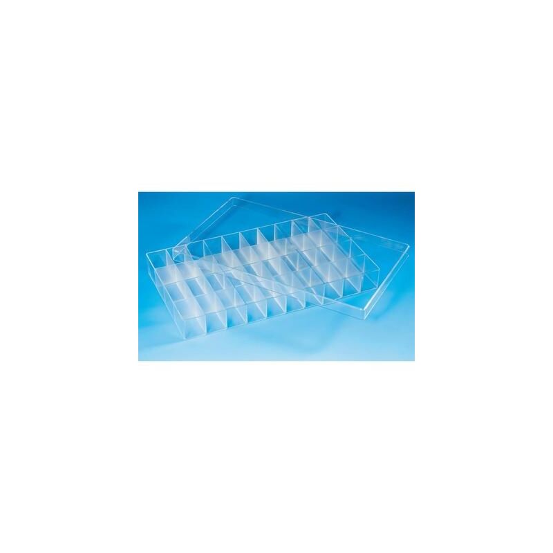 

Unbekannt 800288 Huefner Duebel-Caja Organizadora (358 X 210 X 43 Mm, 40 Divisiones Fijas), Transparente, 1-Pack