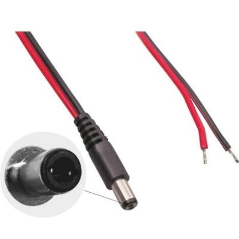 UNBEKANNT DC-KABEL, STECKER 2,1X5,5MM 0,75MM 2M